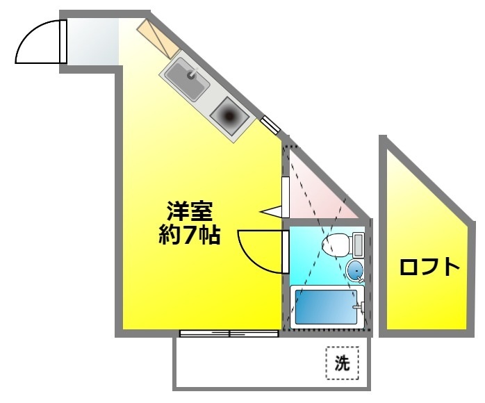 ベルハイム南ヶ丘の間取り