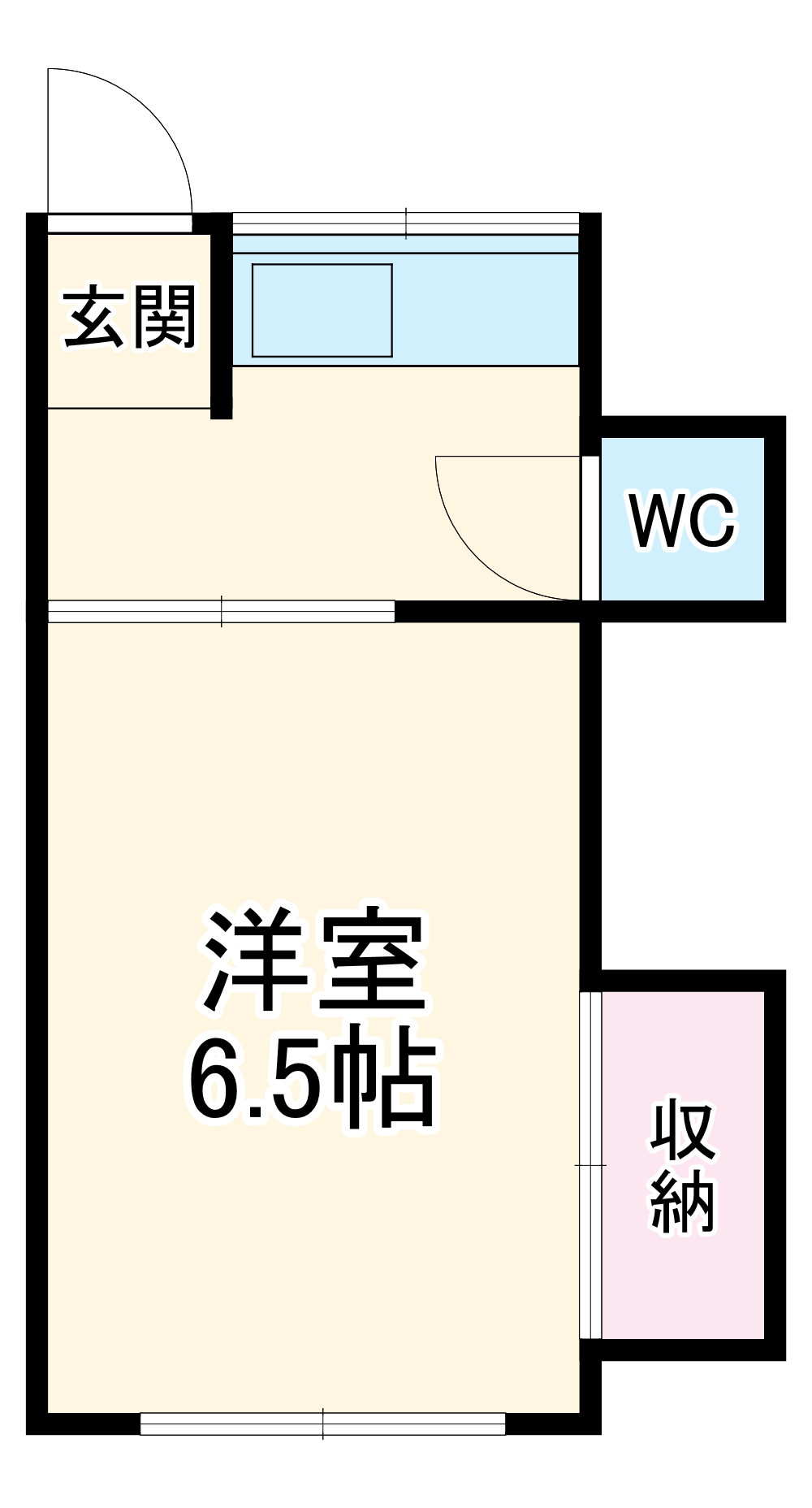 柏コーポの間取り