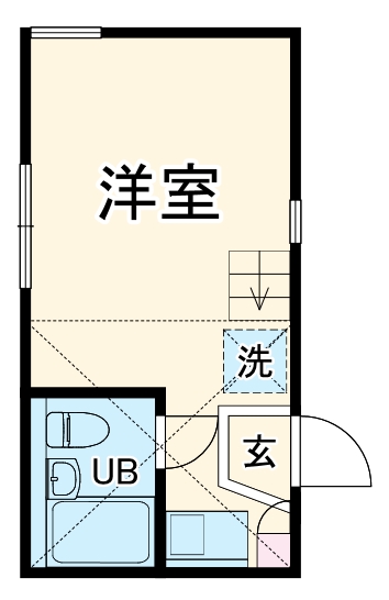 ユナイトステージ汐入弐番館の間取り