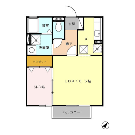 セジュール友和の間取り