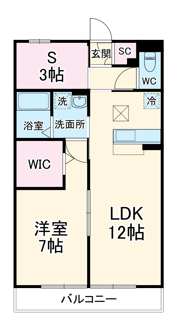 リュイール Ⅱの間取り