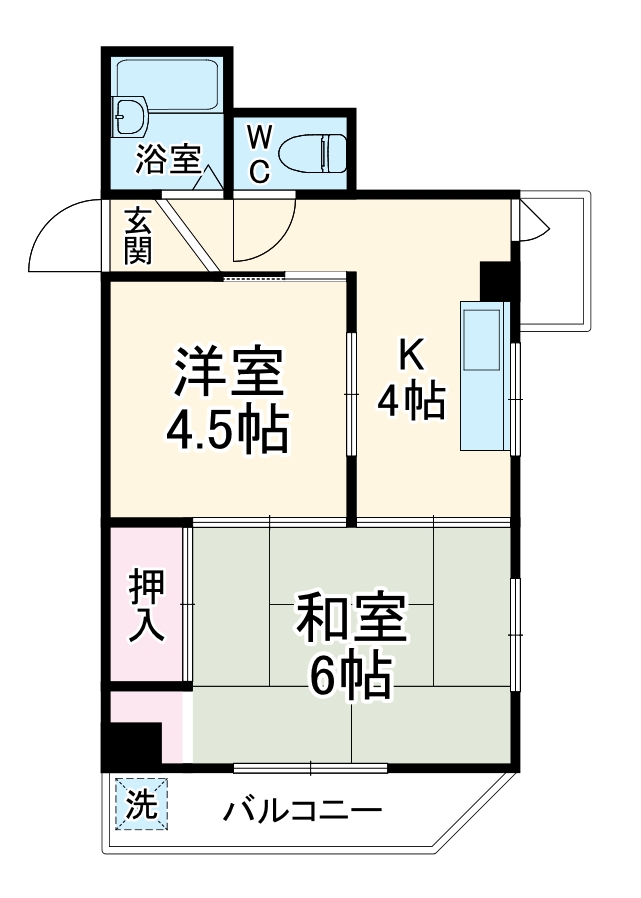 レナジア中川の間取り