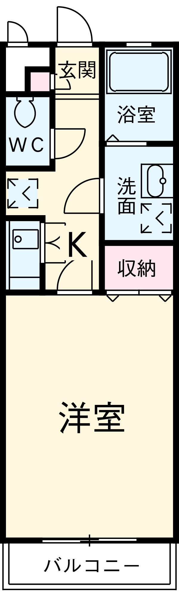 アンプルールリーブルpear fieldⅡの間取り