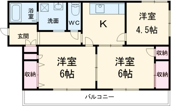 矢島貸家の間取り