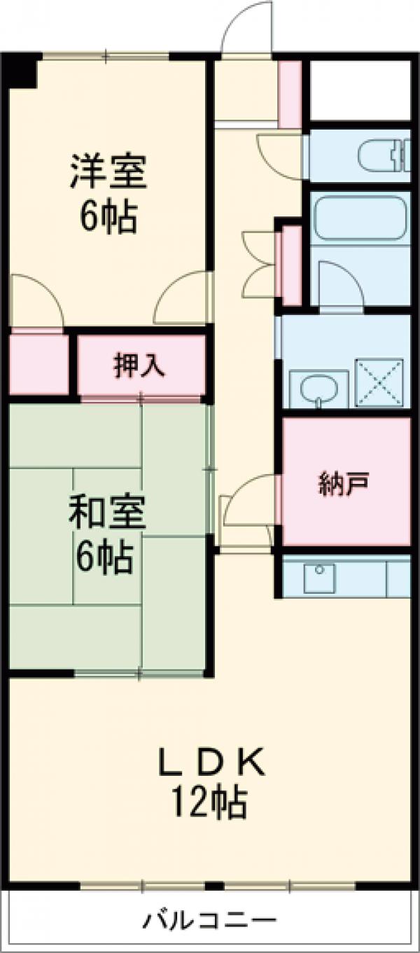 ベルテ中居の間取り