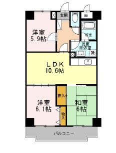エスポワール小金井の間取り