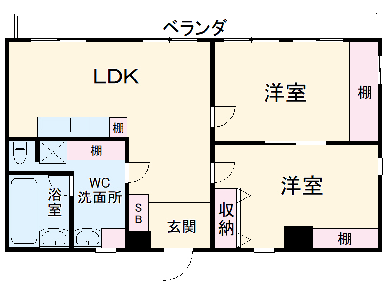 シャンクレールの間取り