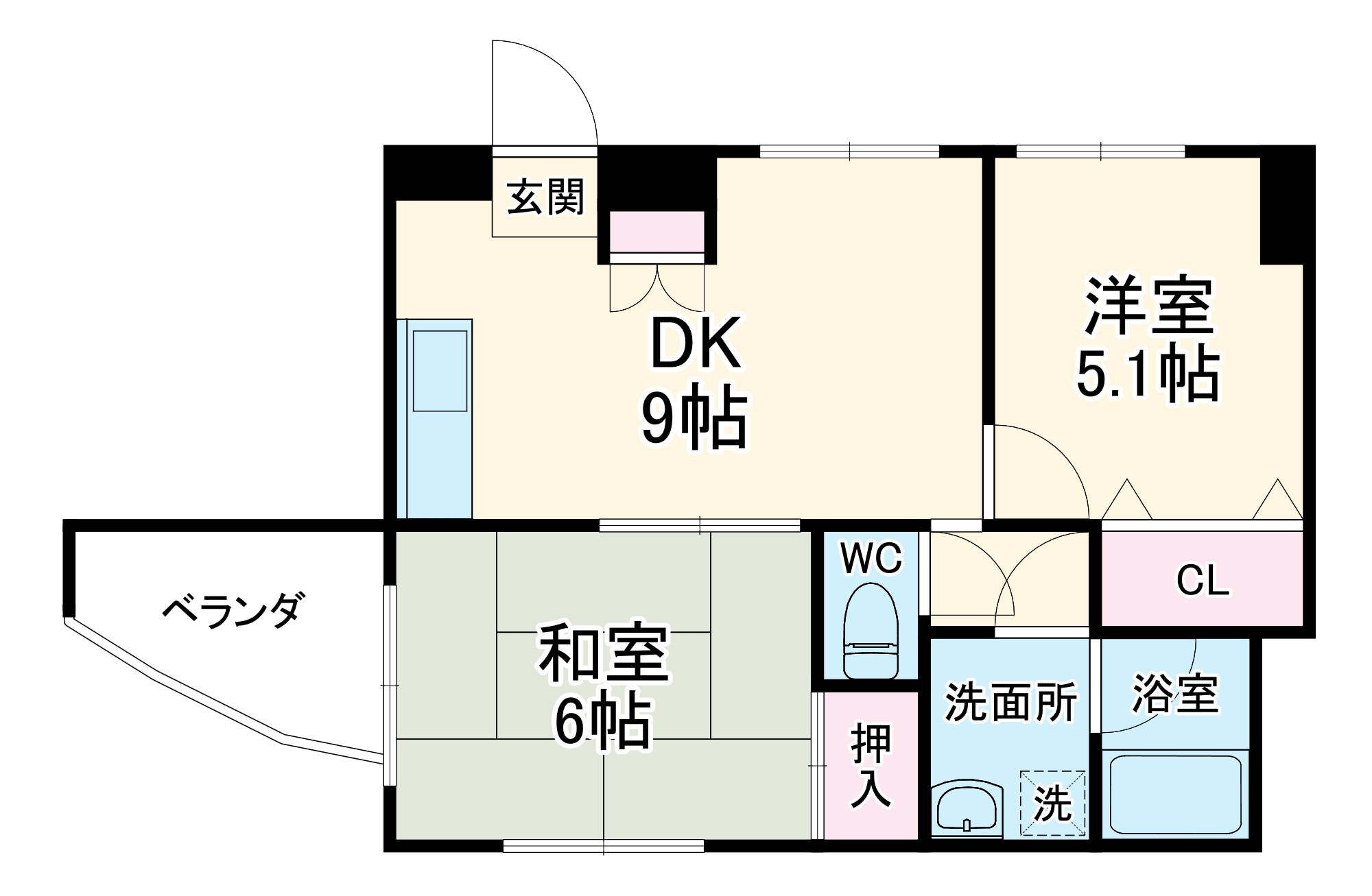 マリンNaGaSaWaの間取り