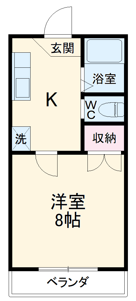 島野ハイツの間取り
