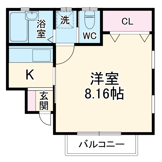 コーポミルクールの間取り