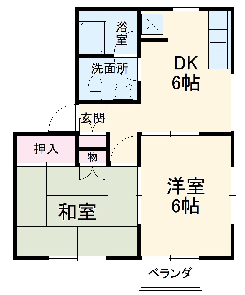 ハイツつくしNo1の間取り