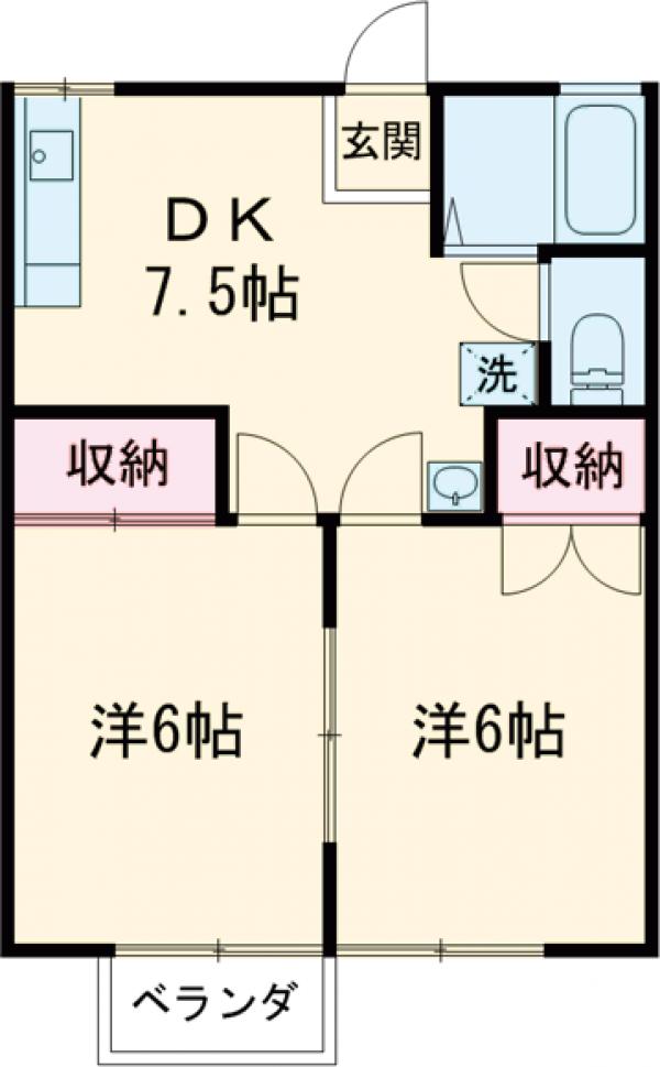 カントリーハイツの間取り