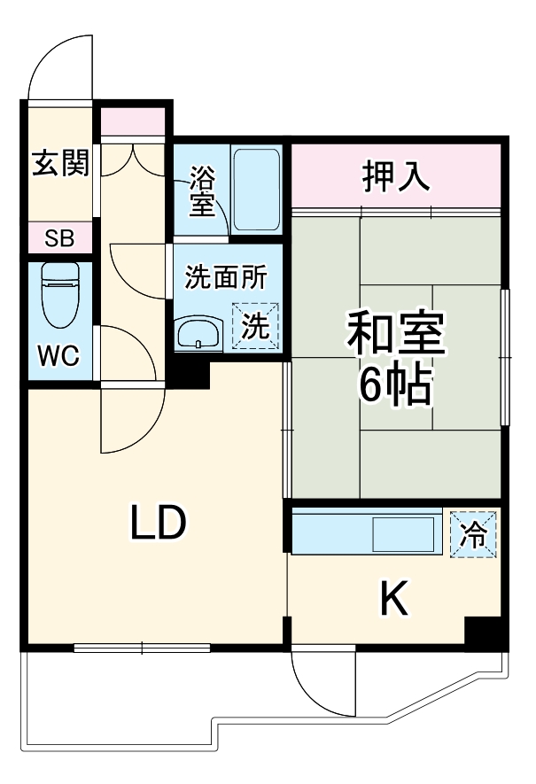 マンション峰岸の間取り