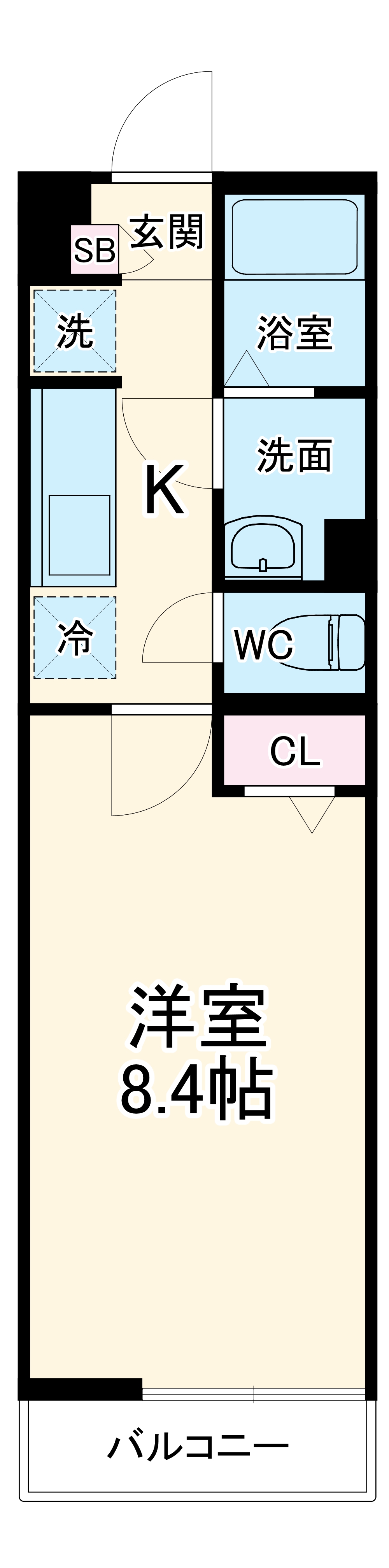 リブリ・草加Ⅱの間取り