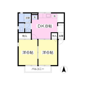 アルカディアAの間取り