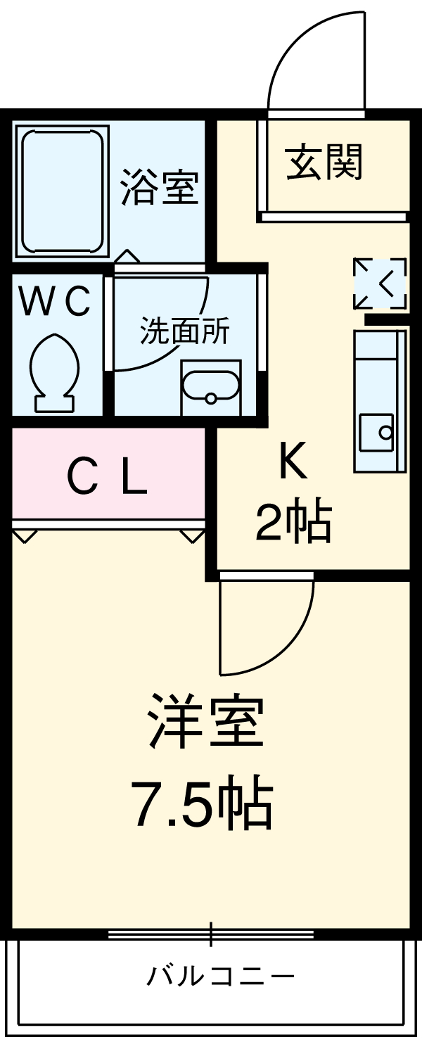 れんげ荘の間取り