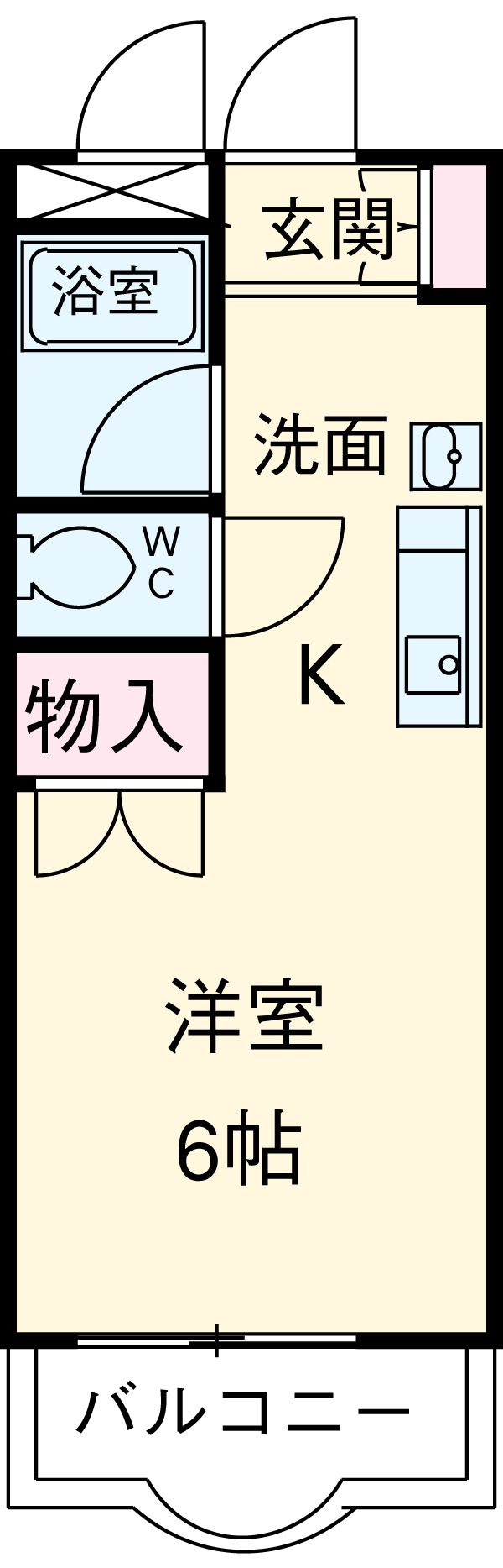 タウンコート末広の間取り