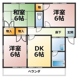 ヴィラ東山 Bの間取り