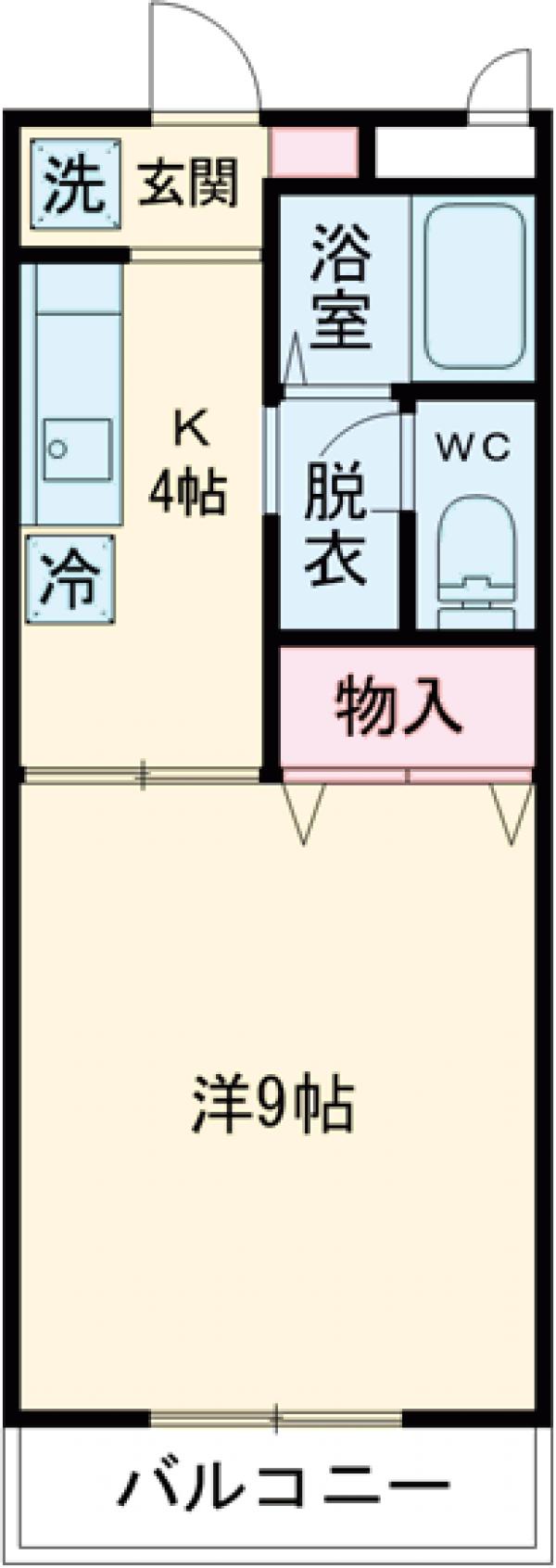 すとりーむ浜尻Aの間取り