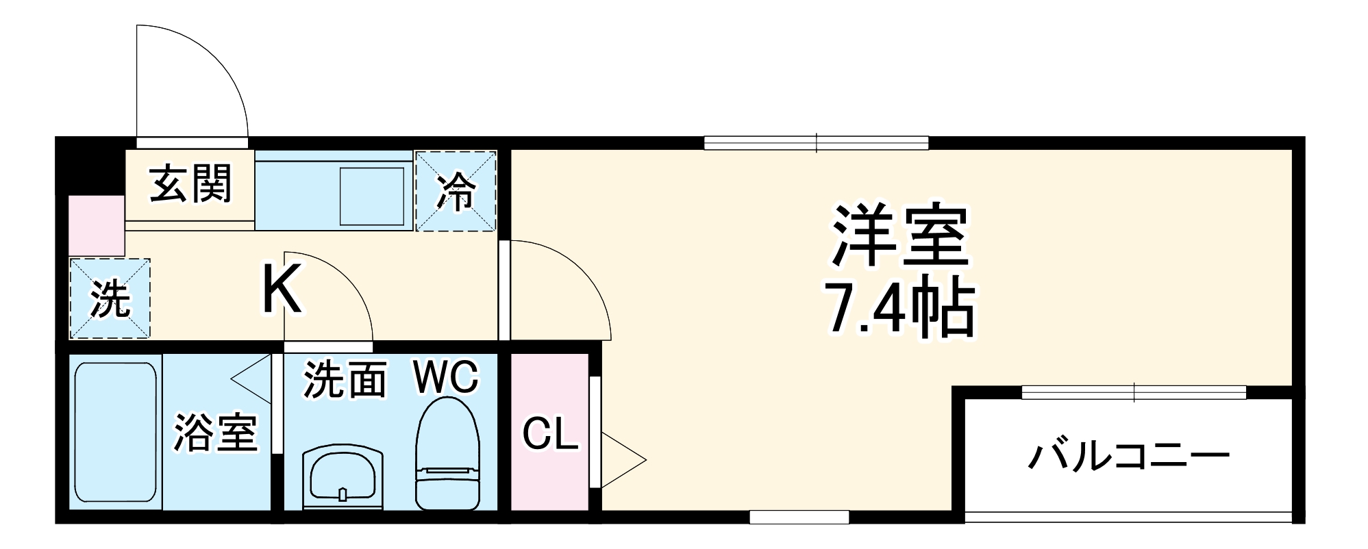 ベイルーム武蔵中原の間取り