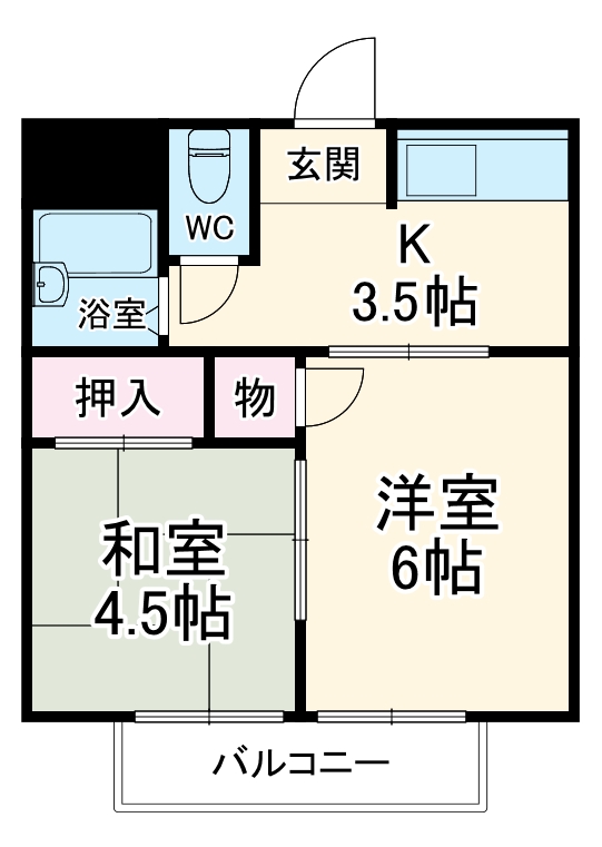 サンハイツC棟の間取り