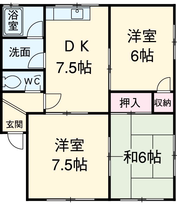 コスモ赤松の間取り