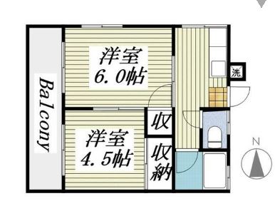 サンワハイツの間取り