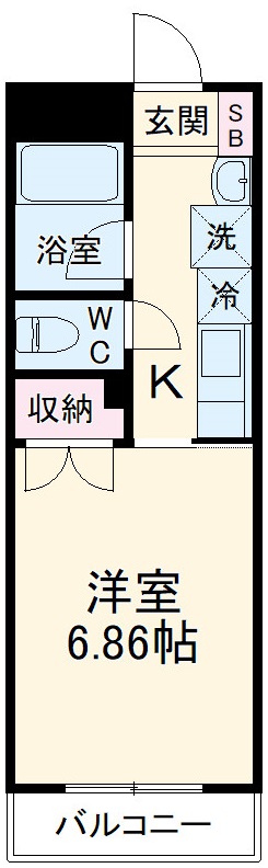 エアフォルク久里浜の間取り