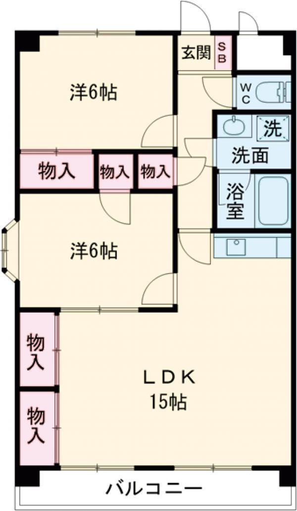 ラルジェ中里の間取り