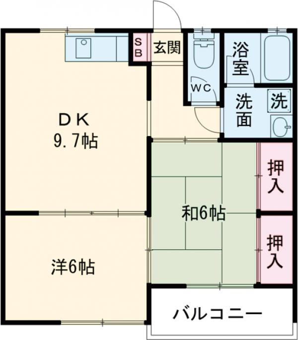 ヴィレッジ清水の間取り