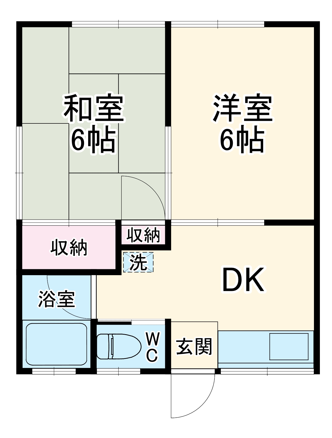 いさみハイツの間取り
