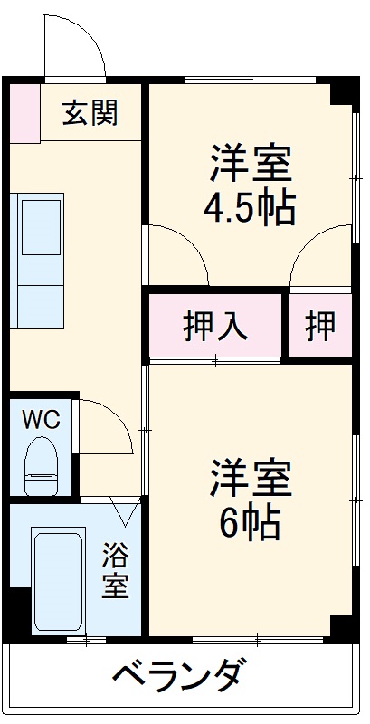 第1岸マンションの間取り
