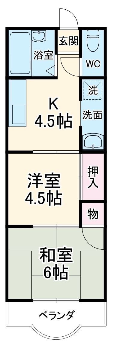 メゾン中央林間Ⅲの間取り