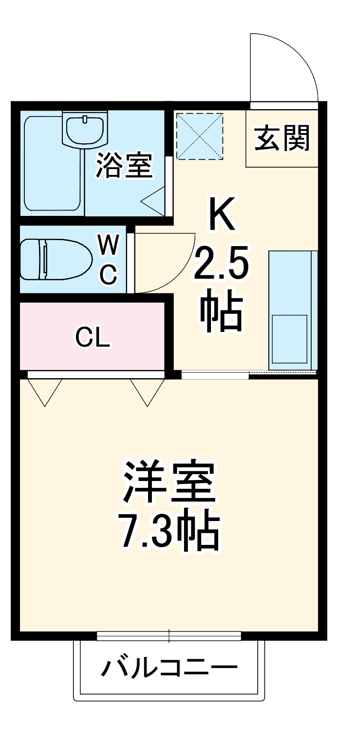 コリーヌ上町の間取り