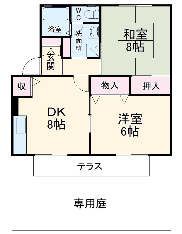 ハイツ・ヴィオラの間取り