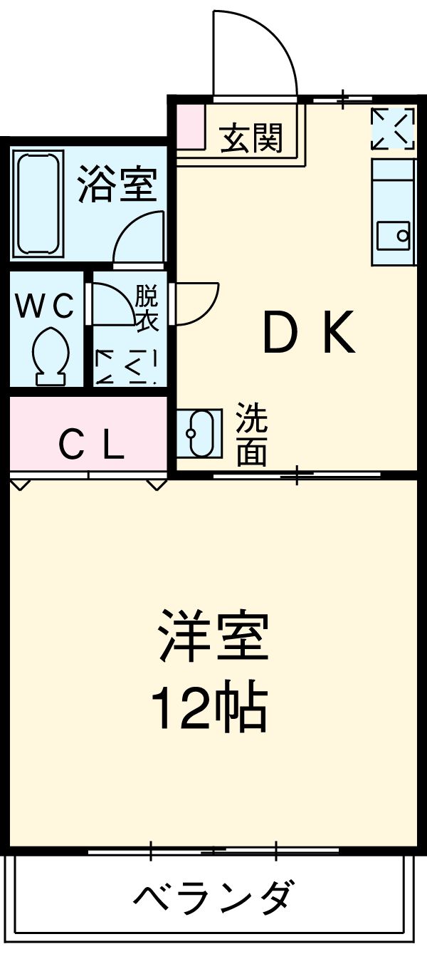 ファミール縦町の間取り