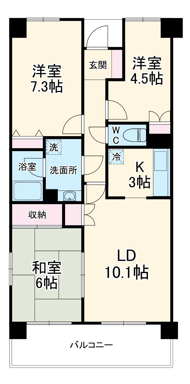 習志野台野村ハイツの間取り