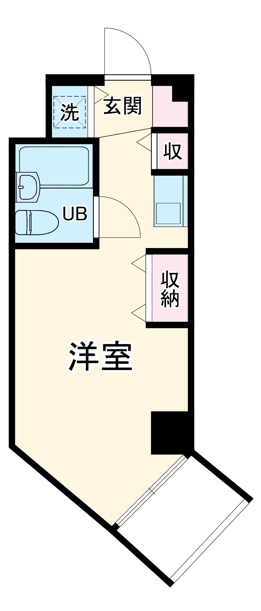 コスモハイム元住吉の間取り