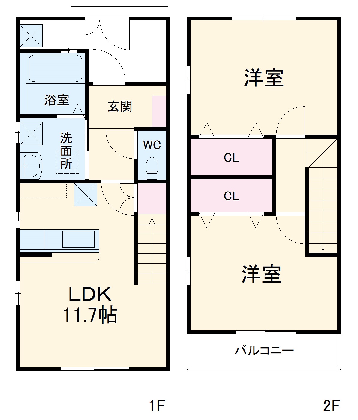 フローラル711の間取り