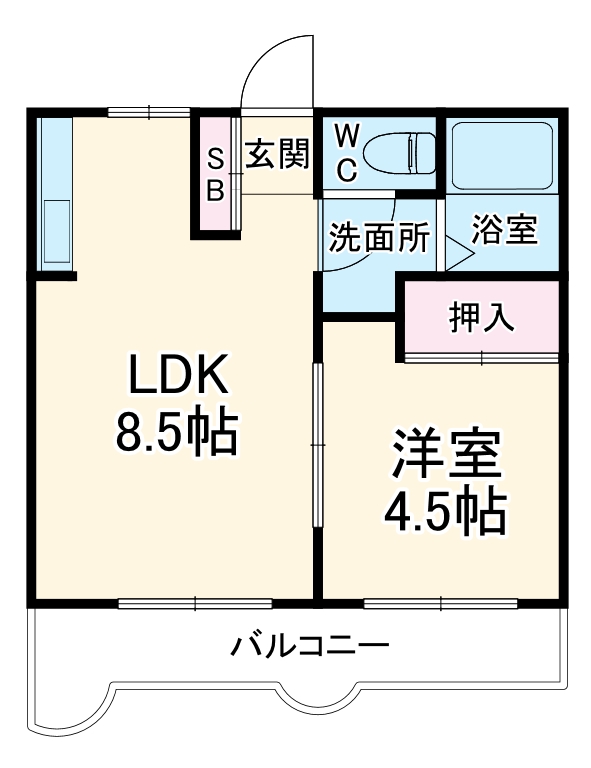 サニーオムロの間取り