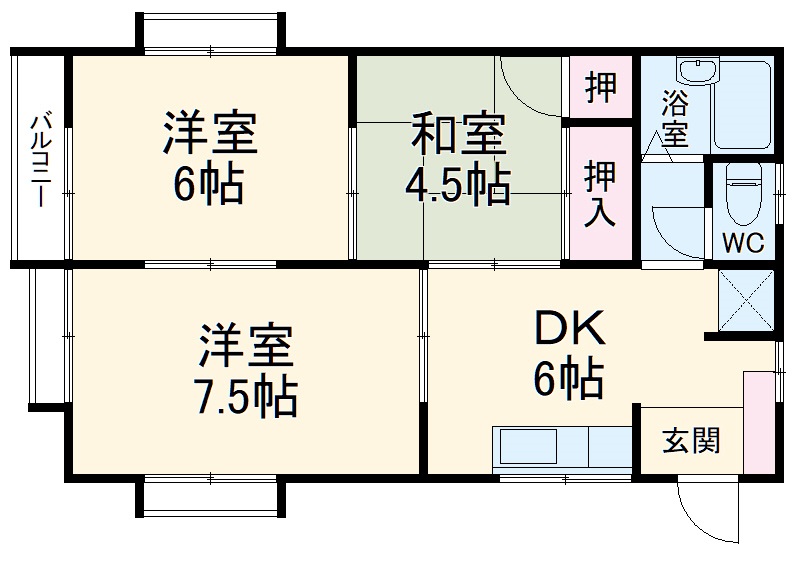 ハーバータウンⅡの間取り