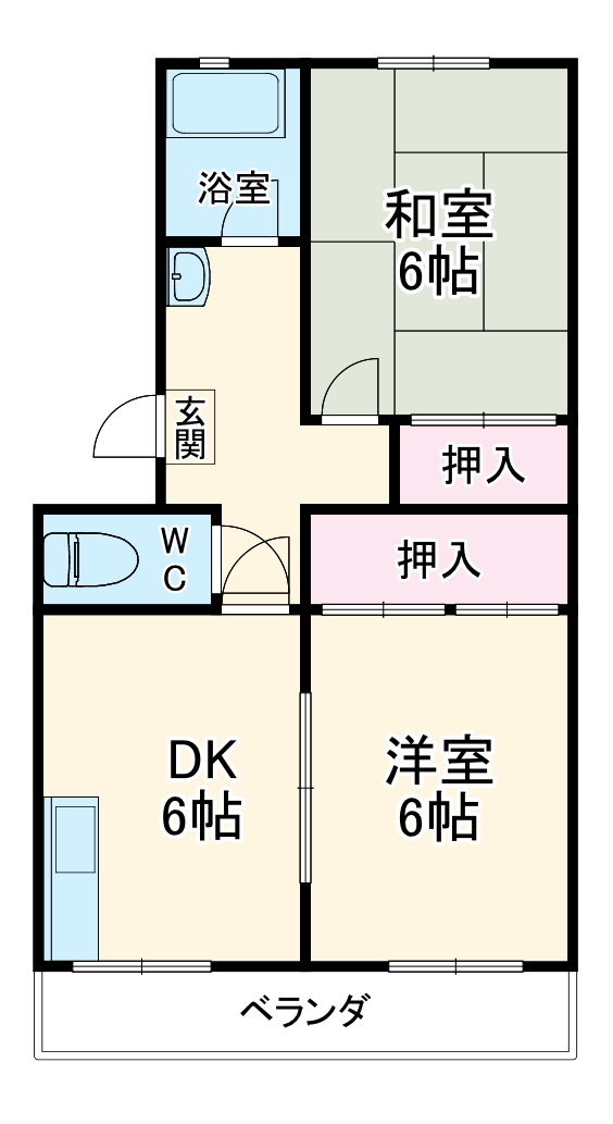 コーポ大山の間取り