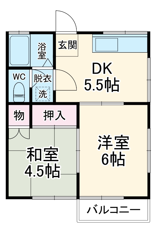 スカイハイツの間取り