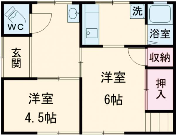 新井貸家の間取り