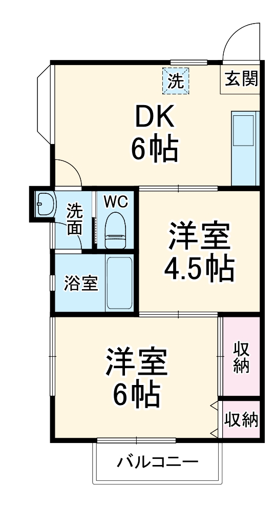 早川ハイツの間取り