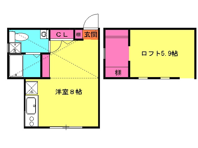 プリマ十六番館の間取り