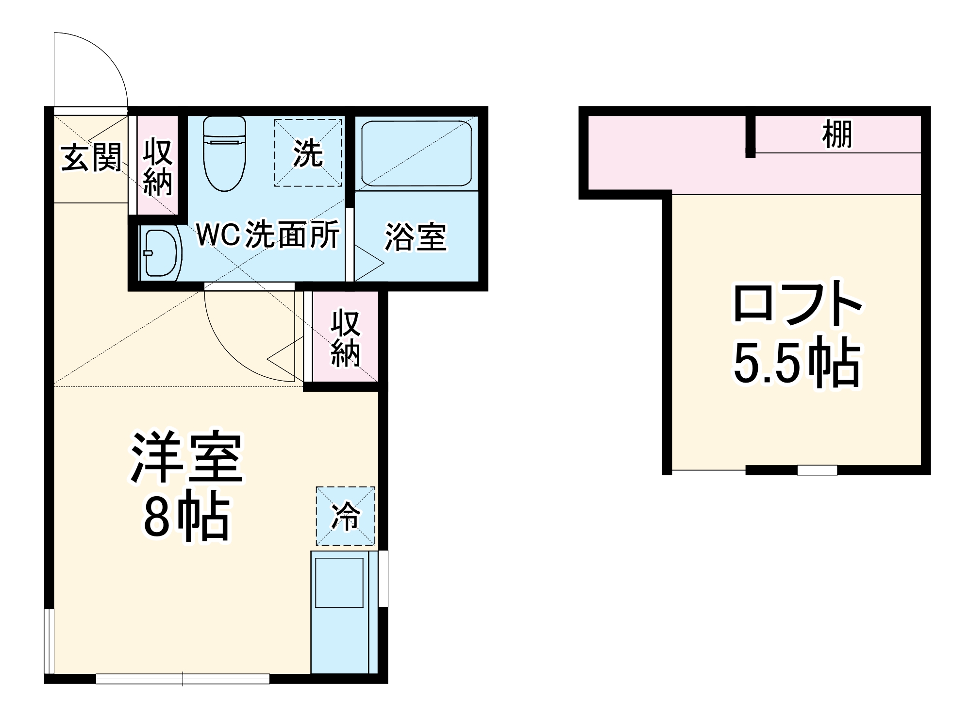 プリマ十六番館の間取り