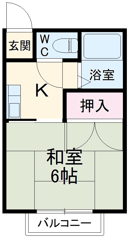 ロイヤル平成・105号室の間取り