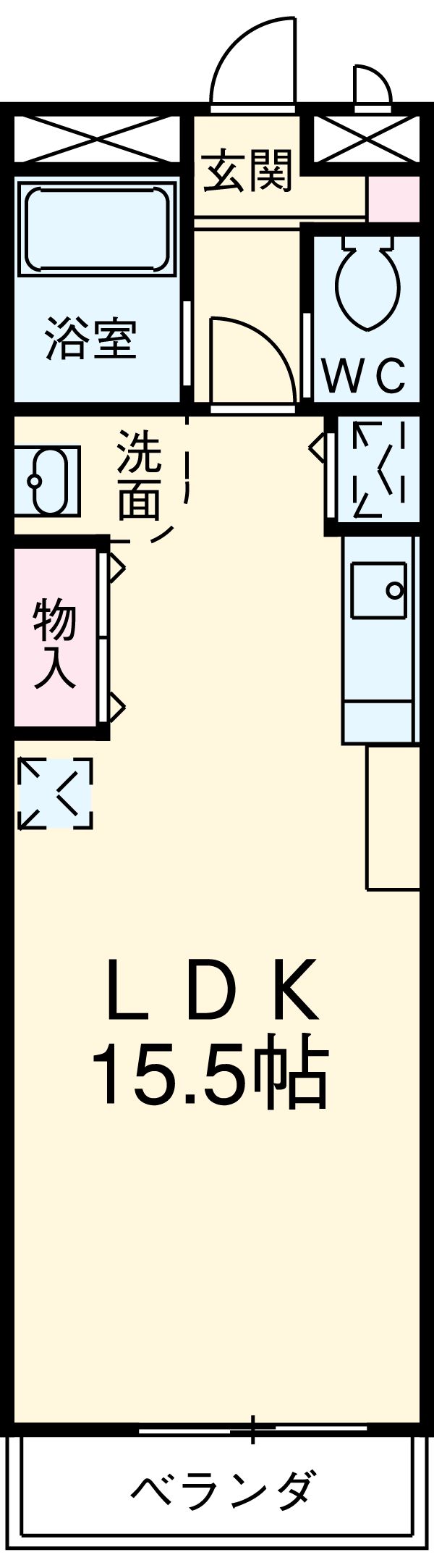 トリーハイツ八幡の間取り