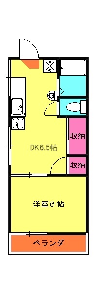 K1ハイツの間取り